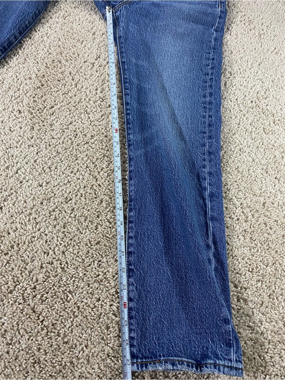 Levi's Wedgie Straight Ankle 26 Dark Wash Blue Jean Denim Pants 26x28 - Picture 11 of 12